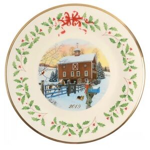Lenox 2019 Holiday Christmas Annual Collector Plate w/ Box